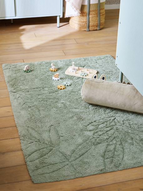 Vertbaudet - Tapis rectangle SAUVAGE vert