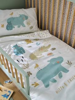 Parure housse de couette + taie d'oreiller bébé BAYOU  - vertbaudet enfant
