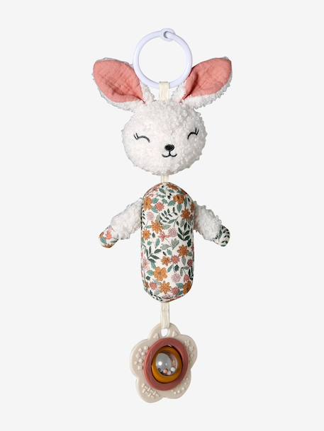 Vertbaudet - Hochet d'éveil à suspendre lapin rétro flower