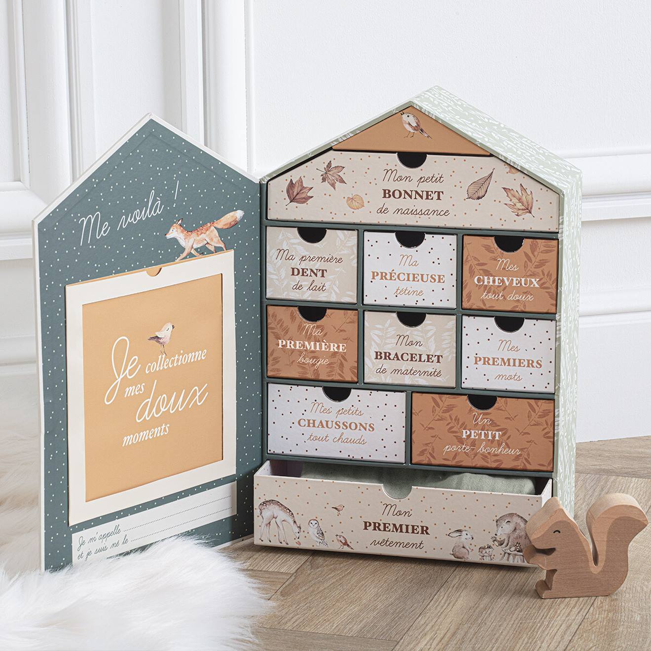 Coffret De Naissance Maison Forêt - Izar Vert
