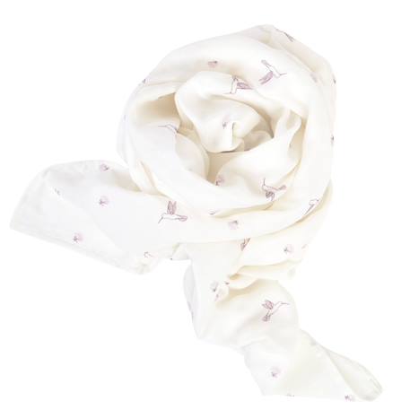 Maxi lange gaze de coton bio Ananas+Baleine+Cerises+Citrons+Colibri+Fleurs beiges+Sable+Vichy vert 17 - vertbaudet enfant 