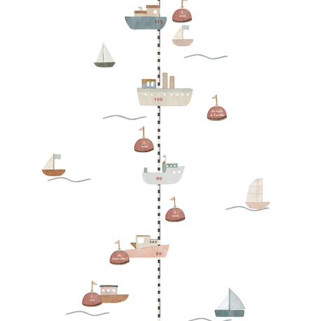 Sticker toise l'océan Multicolore+Multicolore - bateaux+Orange, marron 6 - vertbaudet enfant 