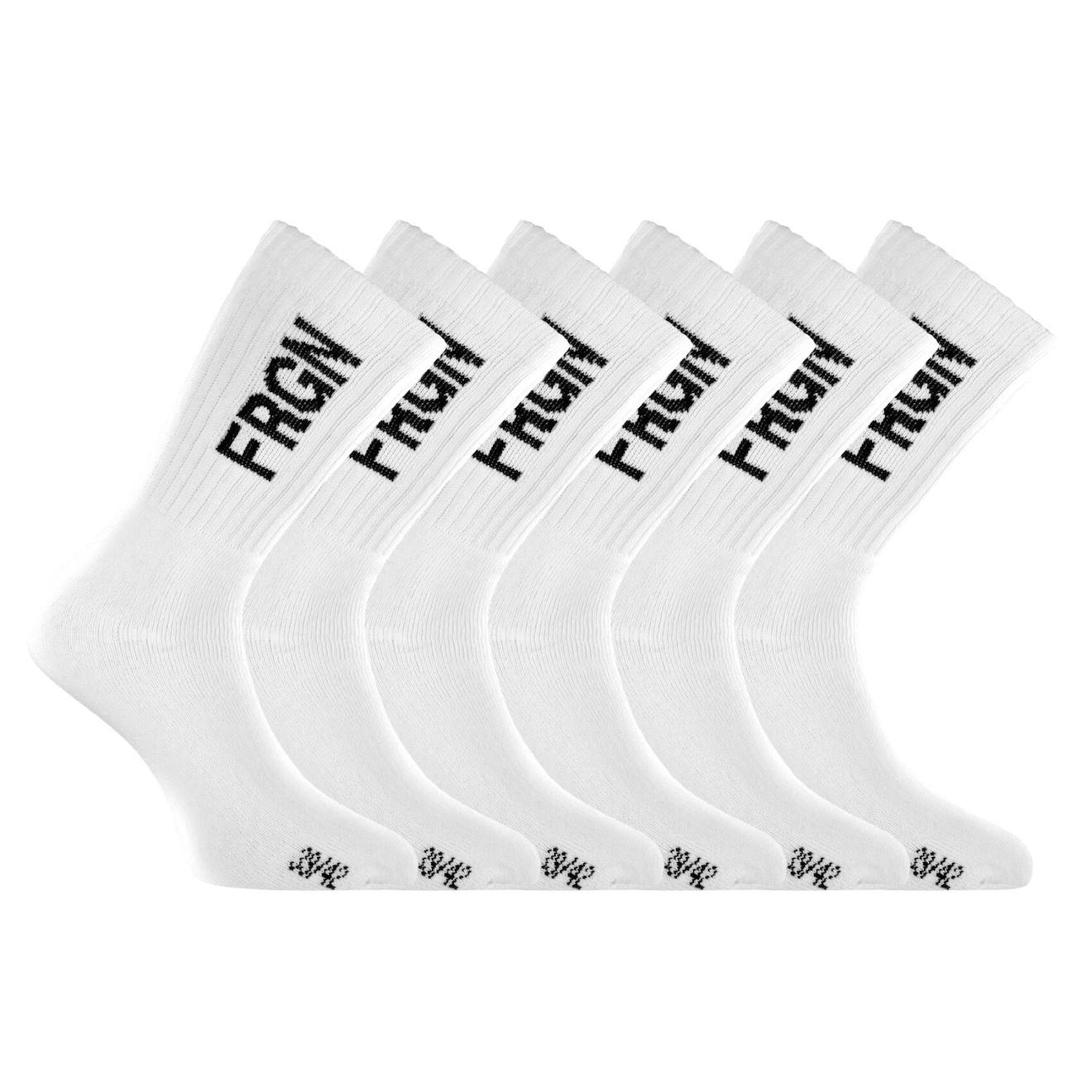 Lot De 6 Paires De Tennis Modèle Frgn Blanc/noir