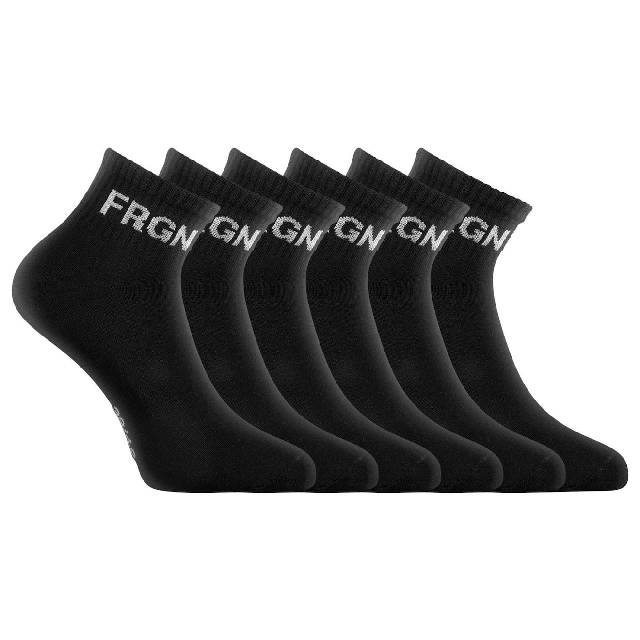 Lot De 6 Paires De Chaussettes Quarter Modèle Frgn Noir Noir/blanc
