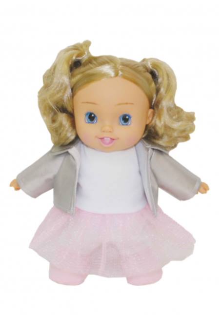 Pioupiou Et Merveilles - Poupée Bambolina - Danse Avec De La Musique Rose, Blanc Et Gris