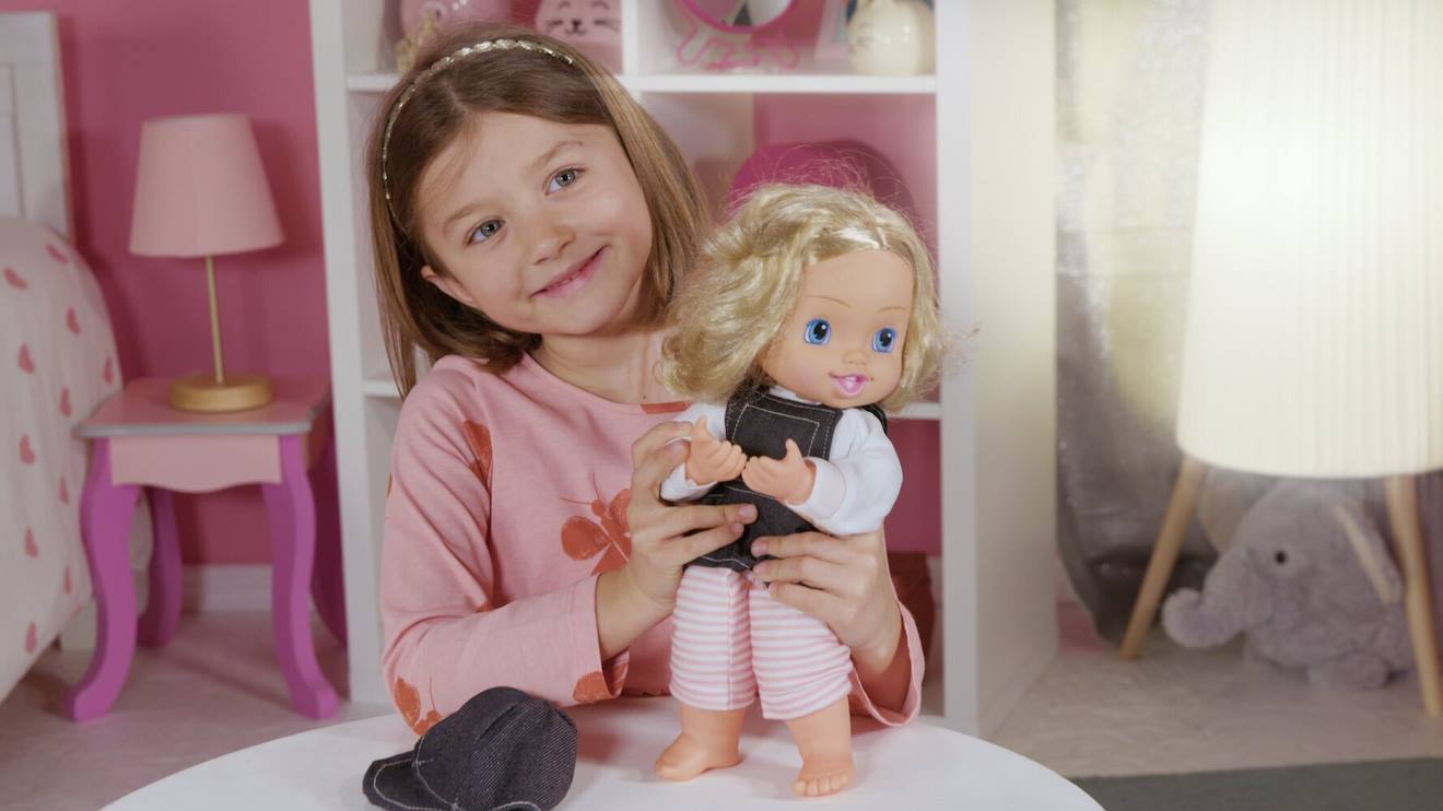 Poupée Bambolina Coucou-caché 36cm Rose Clair (Pioupiou Et Merveilles) - Image 2