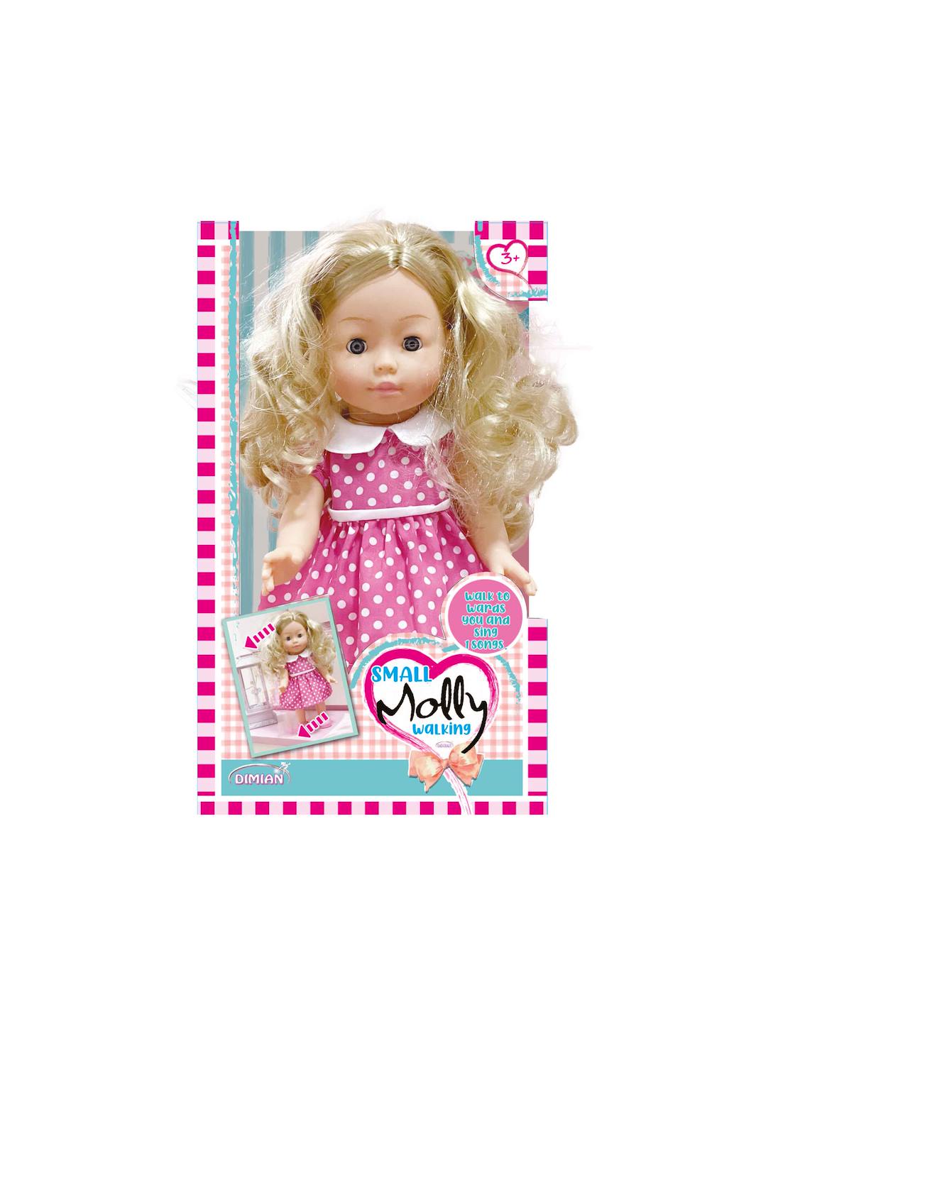 Poupée Molly Marche - 33cm Rose (Pioupiou Et Merveilles) - Image 1