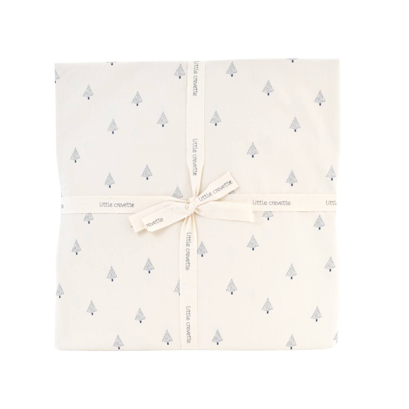 Drap Housse Percale Coton Bio Motif Sapins (Little Crevette) - Image 2