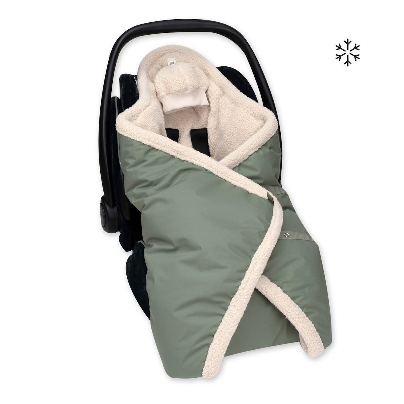 Nid D'ange Biside Ouatiné Hiver - Pady Rainy - Teddy Green (Bemini) - Image 1
