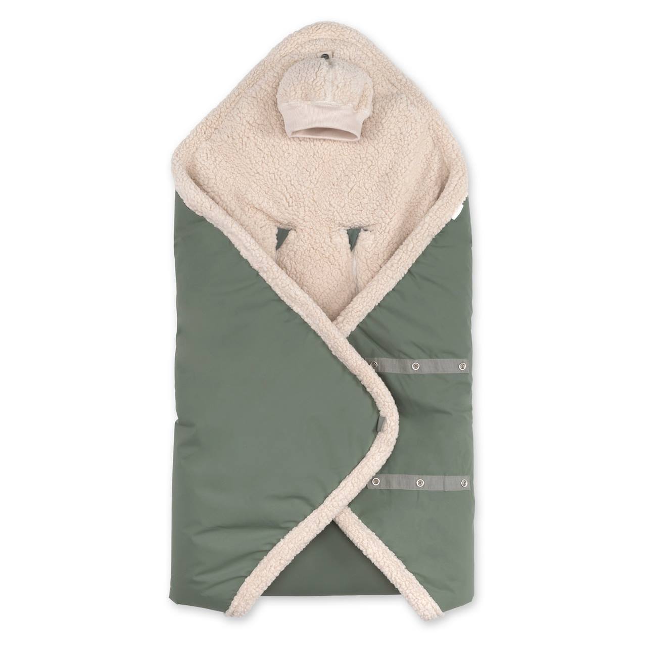 Nid D'ange Biside Ouatiné Hiver - Pady Rainy - Teddy Green (Bemini) - Couverture