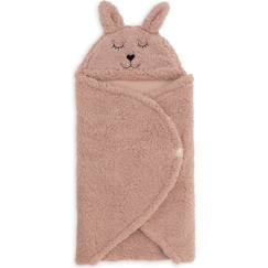 Puériculture-Couverture nomade bunny nougat (100 x 105 cm)