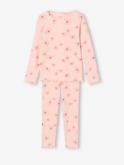-Pyjama fille à fleurs