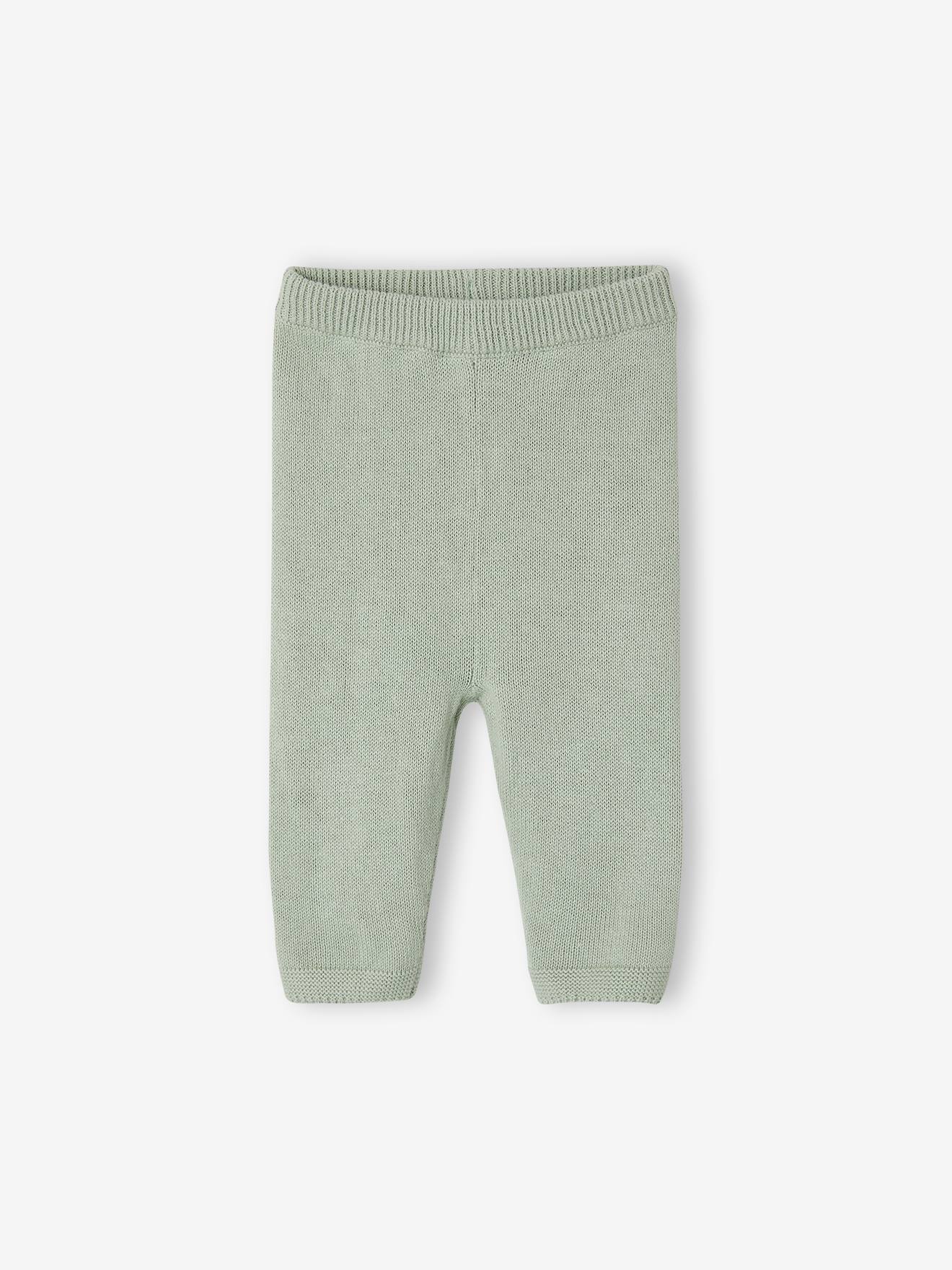 Ensemble bébé garçon tricot 3 pièces vert sauge (Vertbaudet) - Image 2