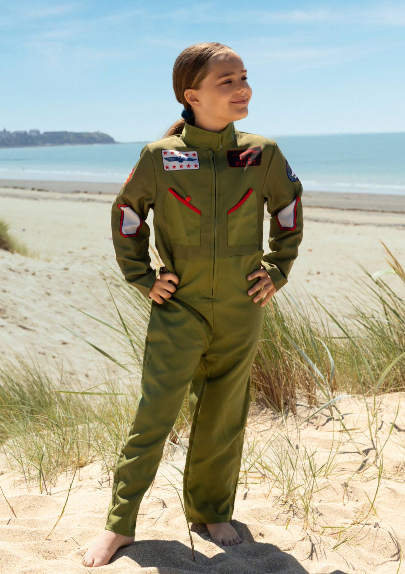 Déguisement Pilote - Fighter Pilot Vert Kaki (Pioupiou Et Merveilles) - Image 1