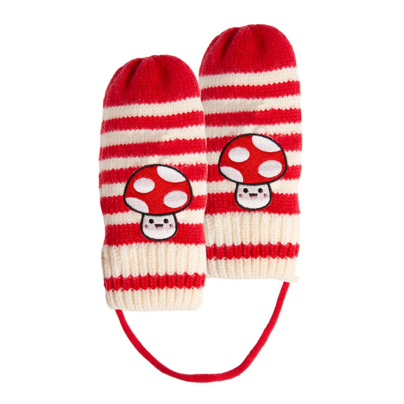 Gants Avec Patch Champignon Rouge Gants Avec Patch Champignon Rouge