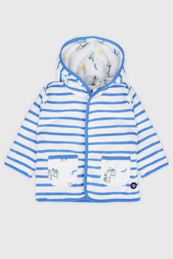 -Veste matelassée réversible en coton bébé