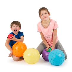 -6 ballons tactiles 10cm - jouet éducatif pour enfants