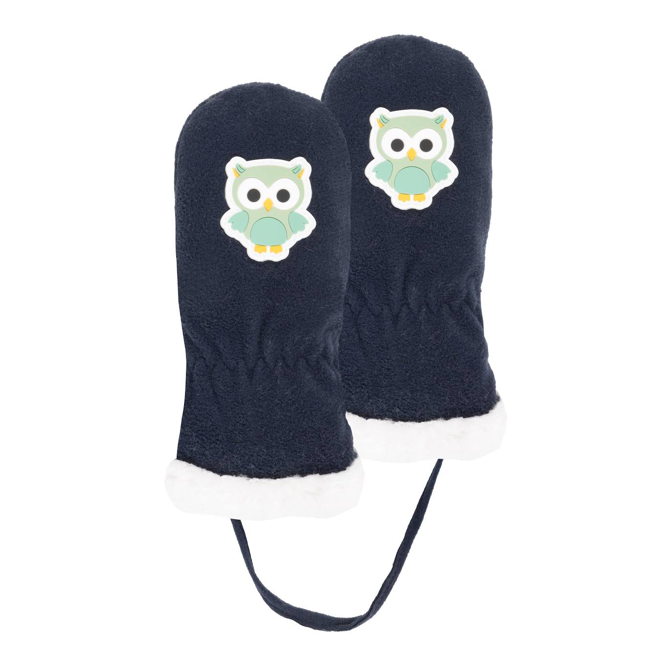 Moufle Ultra Doux, Doublées Fausse Fourrure Marine