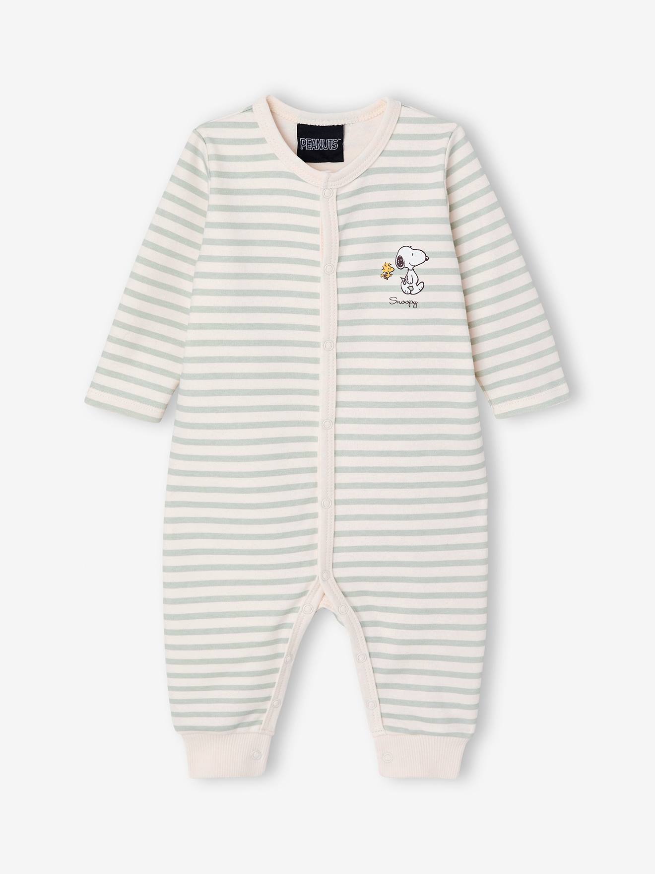 Pyjama dors-bien Snoopy rayé vert