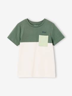 Garçon-T-shirt, polo, sous-pull-T-shirt garçon coloblock manches courtes