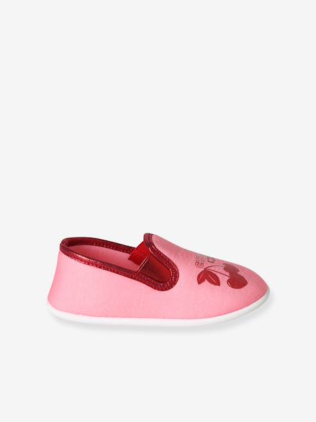 Chausson fille textile élastique rose+rose imprimé+rose pâle 3 - vertbaudet enfant 