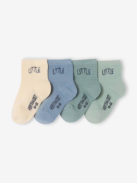 Bébé-Lot de 4 paires de chaussettes "little" bébé