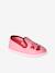 Chausson fille textile élastique rose+rose imprimé+rose pâle 1 - vertbaudet enfant 