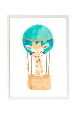 Cadre mural enfant girafe ballon  - vertbaudet enfant