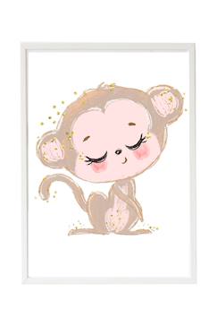 Cadre mural enfant singe  - vertbaudet enfant
