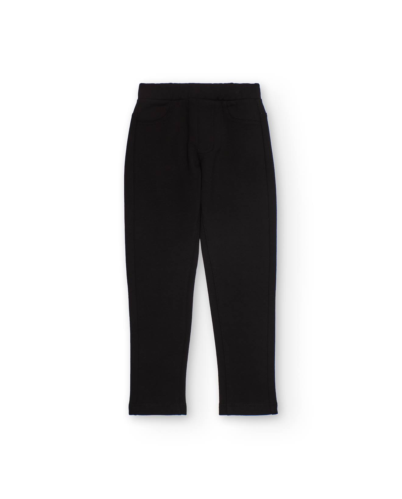 Legging Fille En Molleton Avec Taille Élastique Et Coupe Ajustée Noir