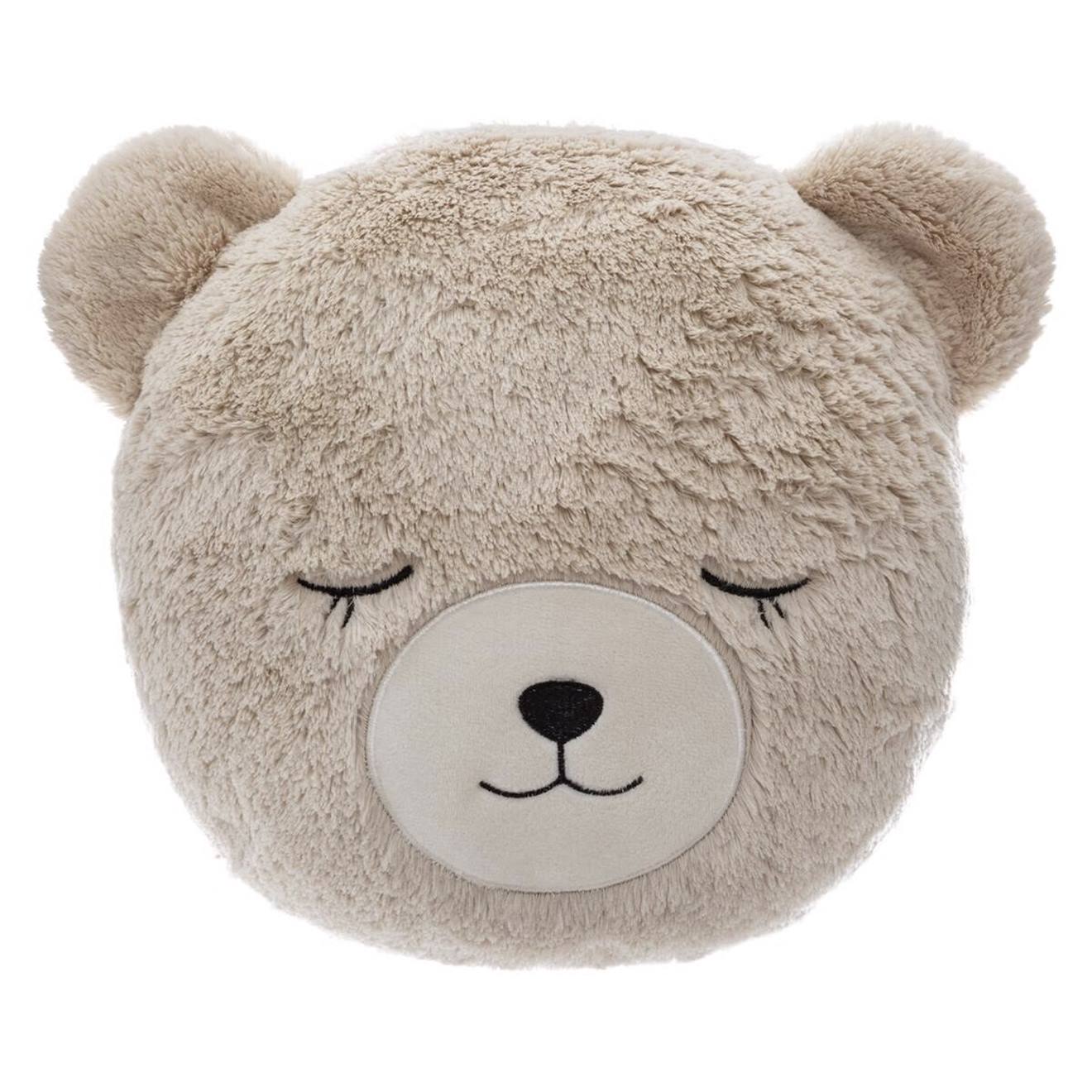 Coussin Tête D'ours Enfant Beige