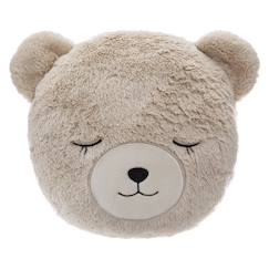 Linge de maison et décoration-Coussin tête d'ours enfant