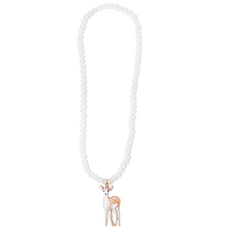 Fille-Collier en perles faon de la forêt