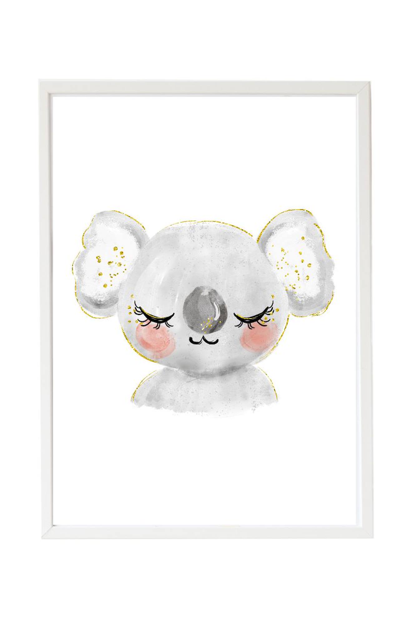 Cadre Mural Enfant Koala Multi Coloured