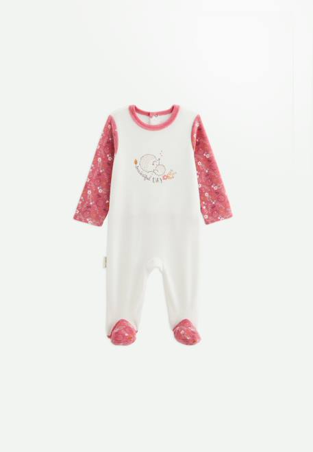 Bébé-Pyjama bébé en velours happy days