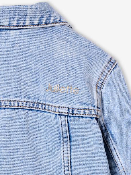 Veste jean fille bleu clair+bleu moyen 5 - vertbaudet enfant 