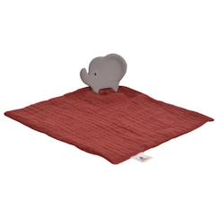 -Doudou éléphant câlin avec jouet de dentition pour bébé