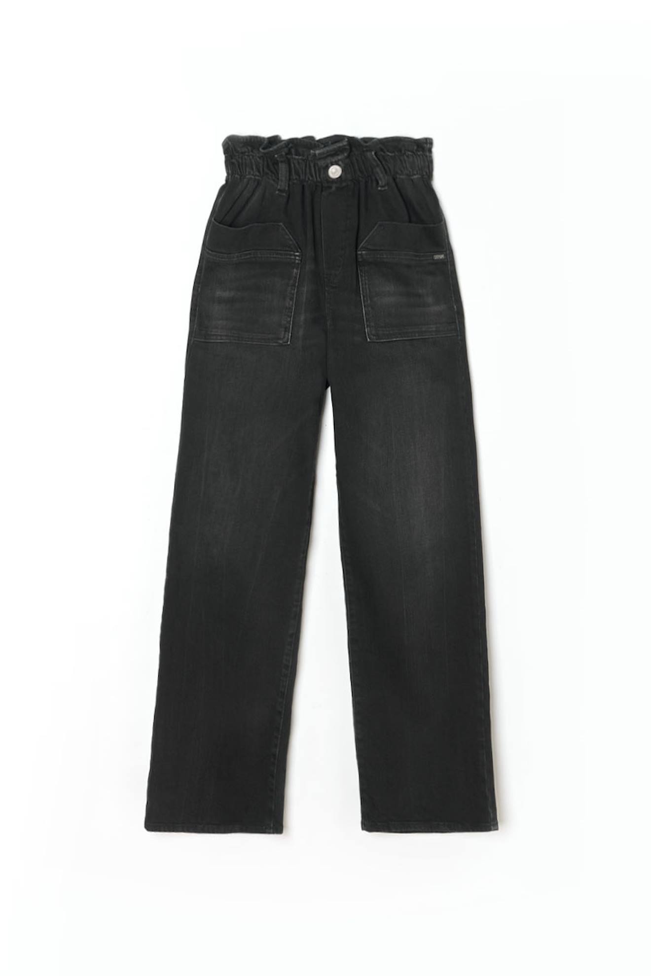 Jeans Droite Regular Large, Longueur 34 Black / Black