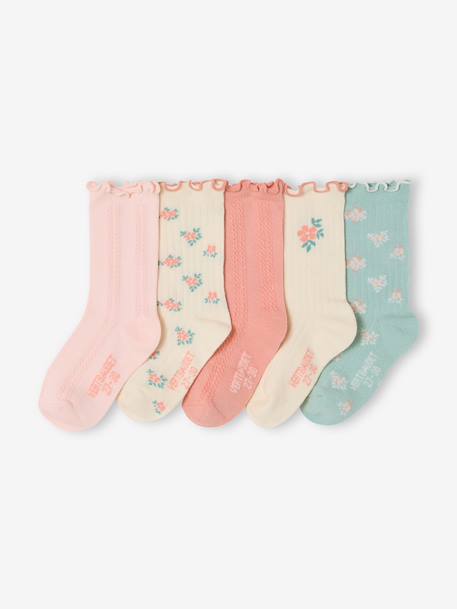 Fille-Sous-vêtement-Lot 5 chaussettes fille 