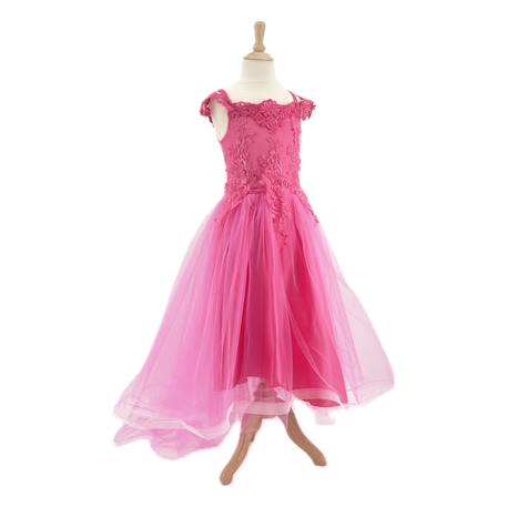 Pioupiou Et Merveilles - Déguisement Enfant Robe Rose Rose Fuchsia