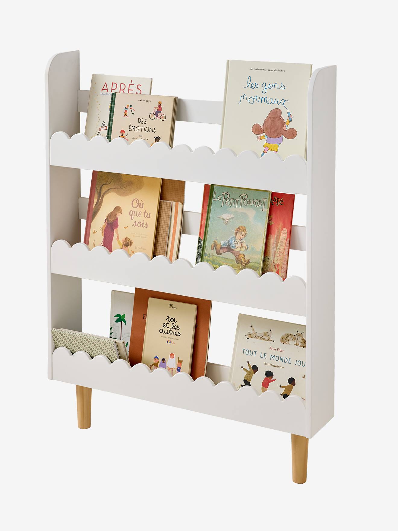 Bibliothèque présentoir mural FESTON blanc (Vertbaudet) - Image 1