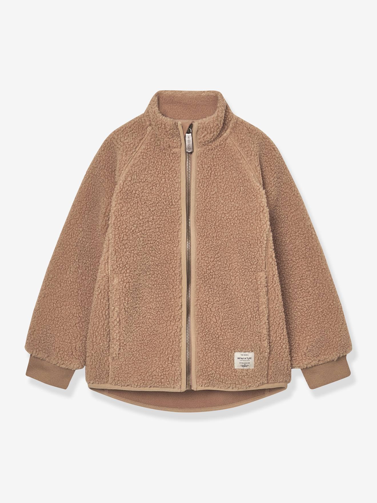 Veste en polaire Teddy avec fermeture éclair enfants MATCEDRIC MINI A TURE cannelle Veste en polaire Teddy avec fermeture éclair enfants MATCEDRIC MINI A TURE cannelle