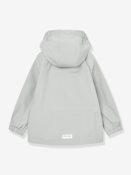 Veste softshell à capuche bébé coupe-vent et déperlante MATADEN MINI A TURE menthe+vert 3 - vertbaudet enfant 