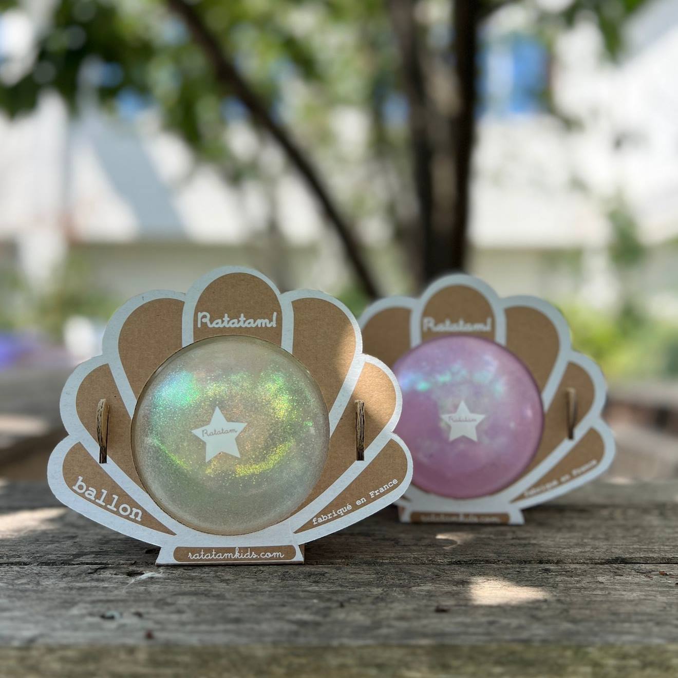 Ballon Coquillage Enfant 10 Cm Pour Jeux D’extérieur Et D’intérieur Blanc (Ratatam) - Image 1