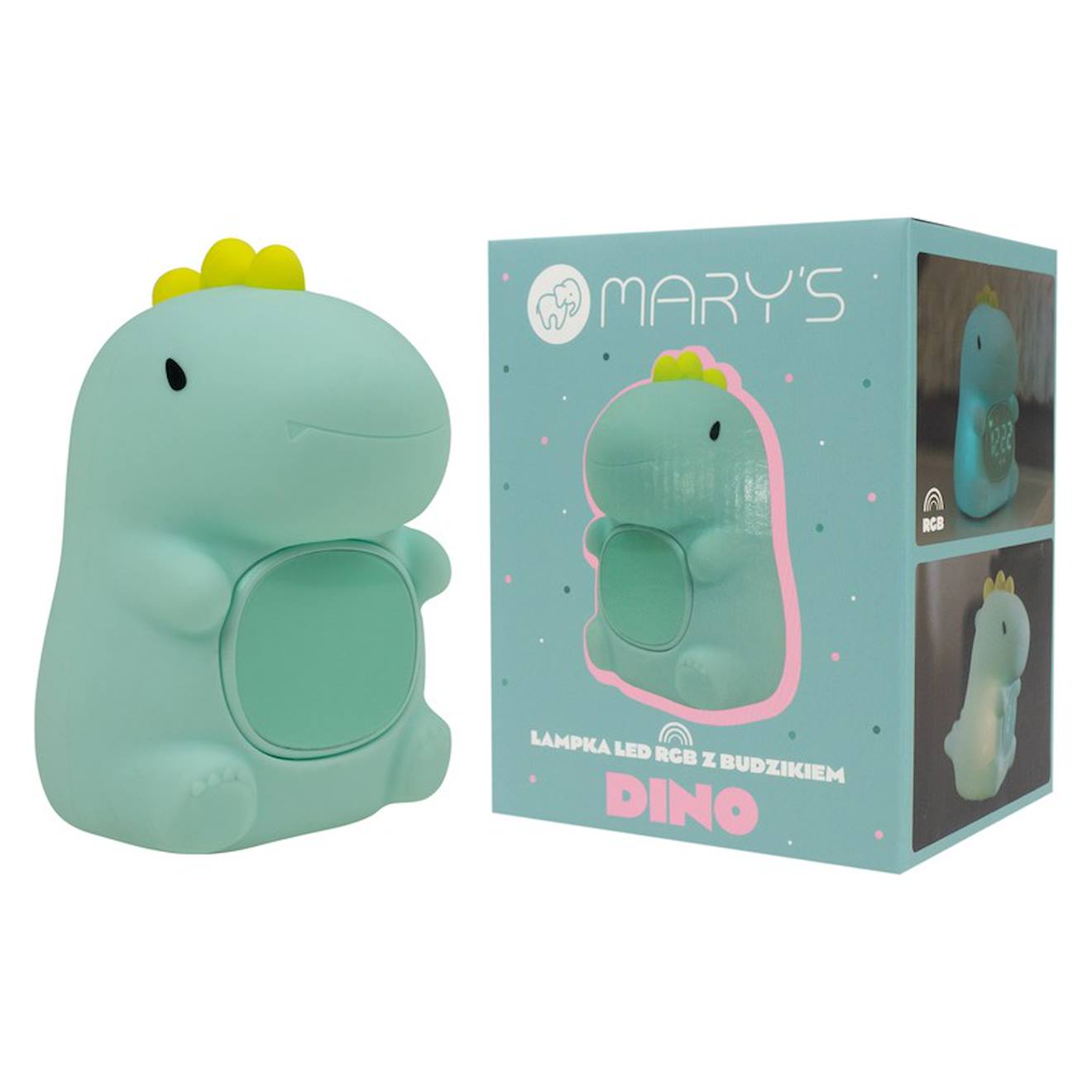 Atrium T-Rex Time – Réveil Analogique Pour Enfant – Motif Dinosaure – Sans Tic-Tac – Éclairage Et Snooze – Idéal Pour Apprendre L’Heure