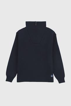 Pull camionneur zippé en laine  guisseny enfant  - vertbaudet enfant
