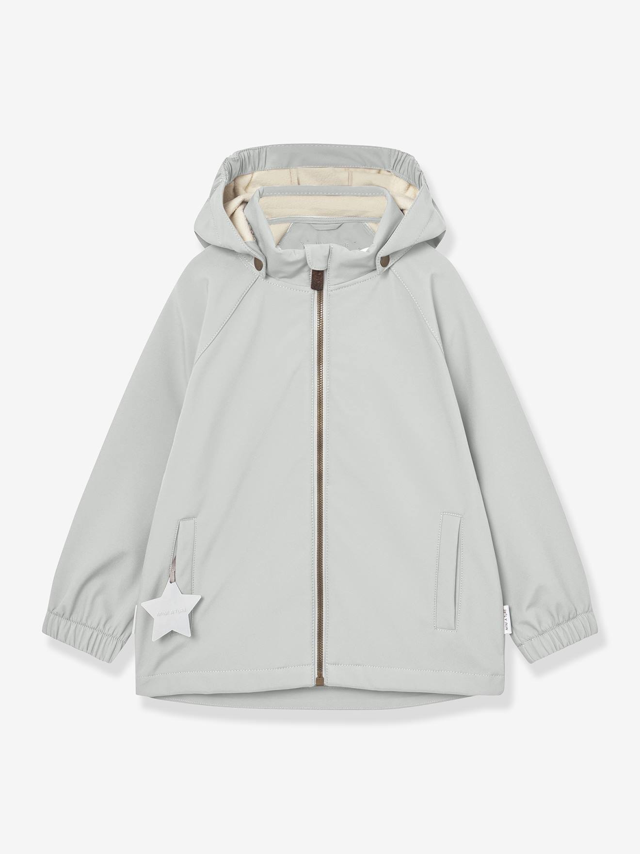 Veste softshell à capuche bébé coupe-vent et déperlante MATADEN MINI A TURE menthe
