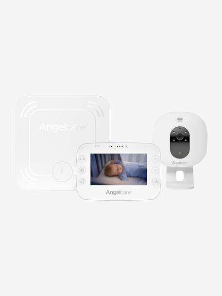 Babyphone Video Avec Detection De Mouvements Sans Fil Ac327 Angelcare Blanc Angelcare