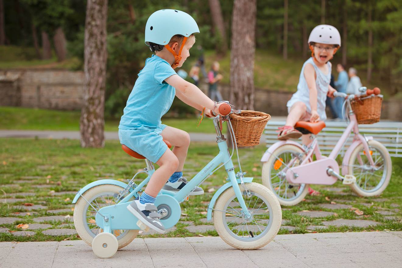 Vélo 12 Pouces – Enfant 2-4 Ans Bleu Turquoise (Bebikeen) - Image 1