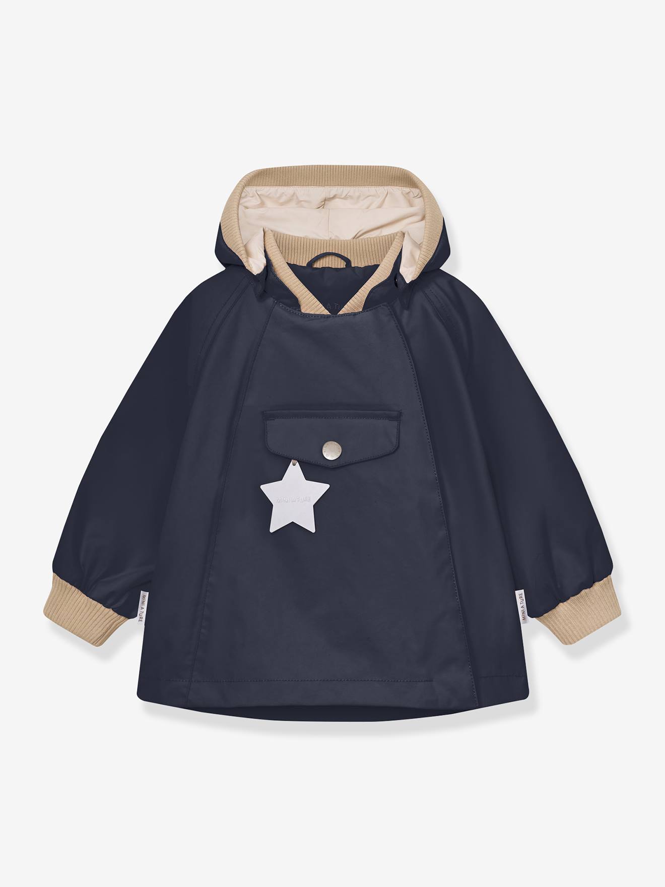 Veste mi-saison bébé fille MATWAI bleu foncé